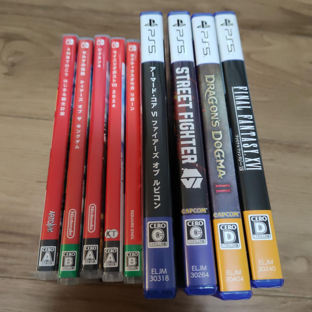 Switch1、PS5ゲームソフトまとめ売り