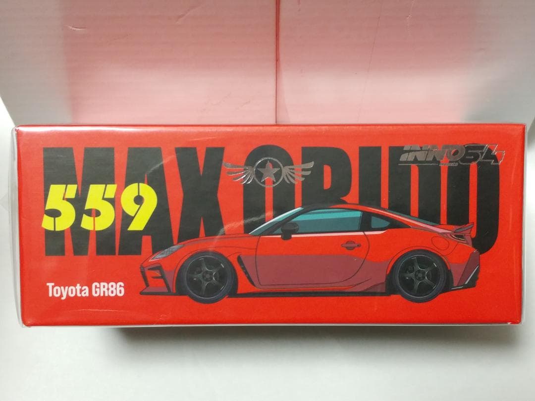 イノモデル 1/64 トヨタ GR86 織戸学 レッド