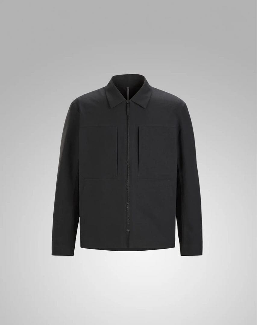 【定価11万】ヴェイランス　マイオンソフトシェルオーバーシャツ　ブラック　XS