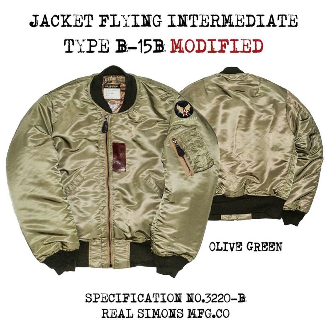 希少 B-15B MOD 復刻 MA-1 馬革×ムートン 襟ファー 38（M）
