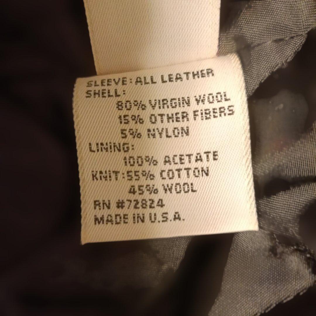 Golden Bear スタジャン Lサイズ 紺色/濃い黄色　ヴィンテージ