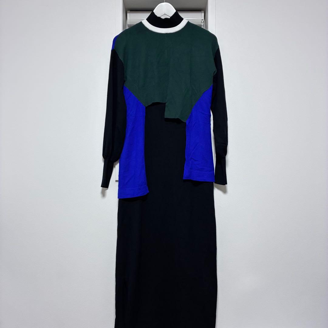 UN3D アンスリード　ショートレイヤードニットワンピース　ワンピース