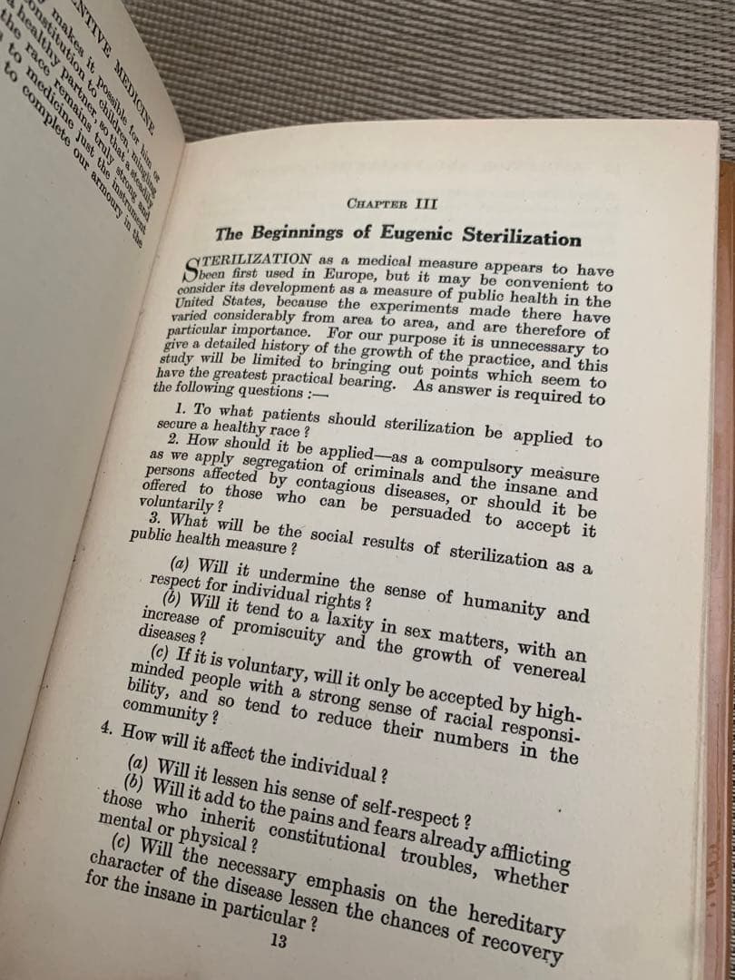 希少　Human Sterilization To-Day