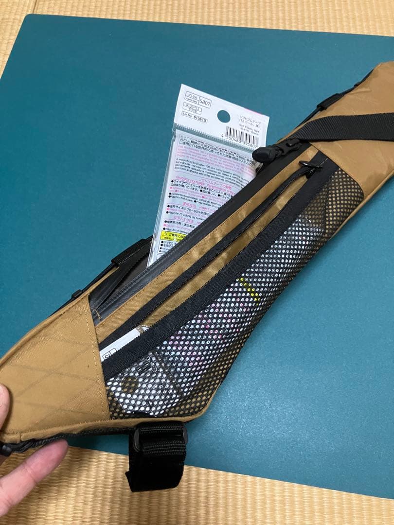 ハンドメイドフレームバッグx-pac VX21HS コヨーテブラウン43cm