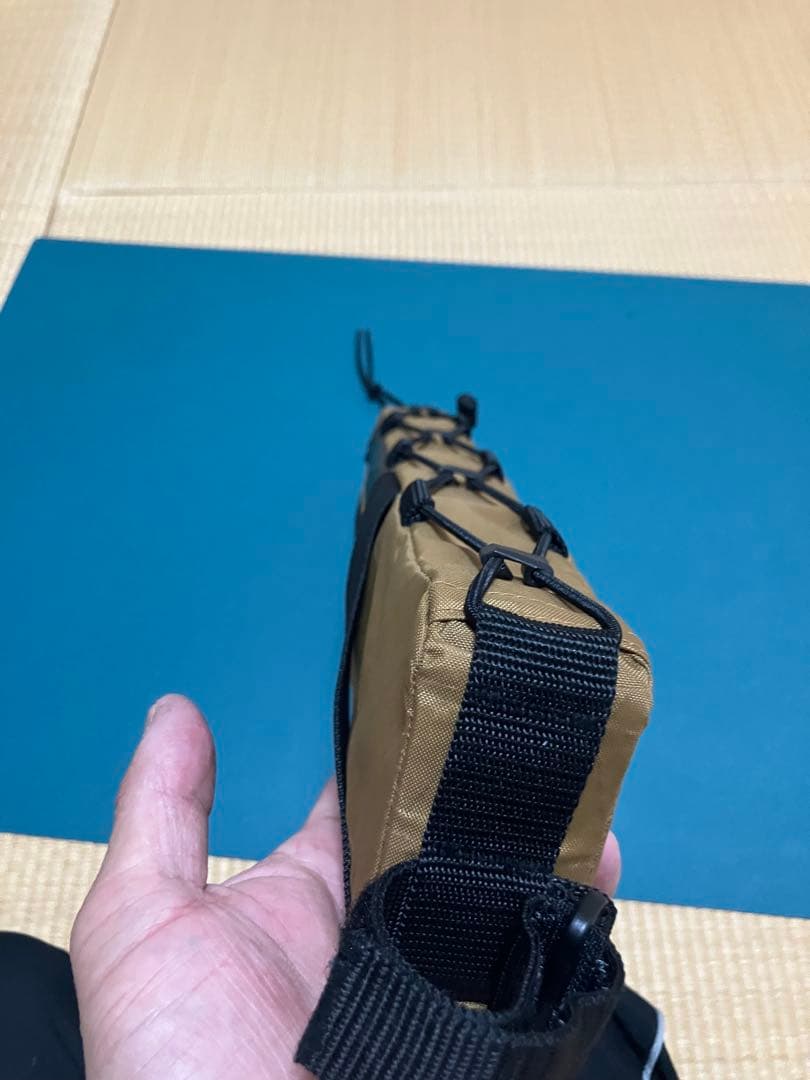 ハンドメイドフレームバッグx-pac VX21HS コヨーテブラウン43cm