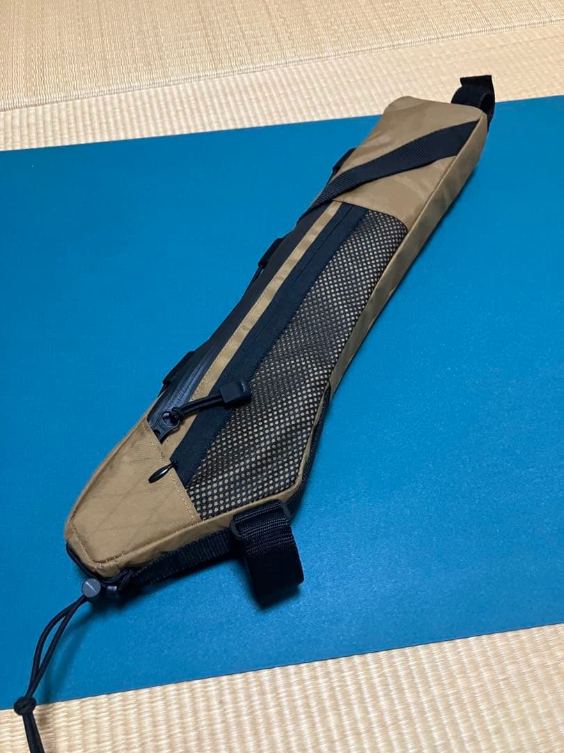 ハンドメイドフレームバッグx-pac VX21HS コヨーテブラウン43cm