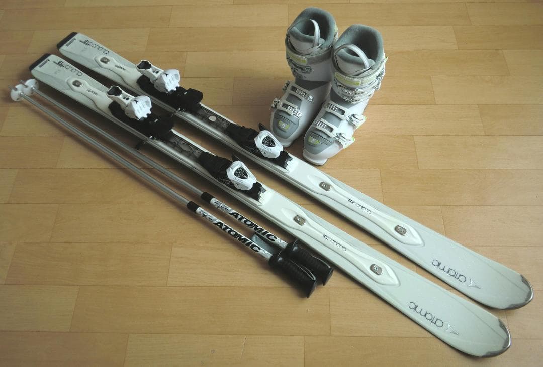 ■送料無料■アトミック■女性用スキーセット■板151靴24-24.5■メンテ付■