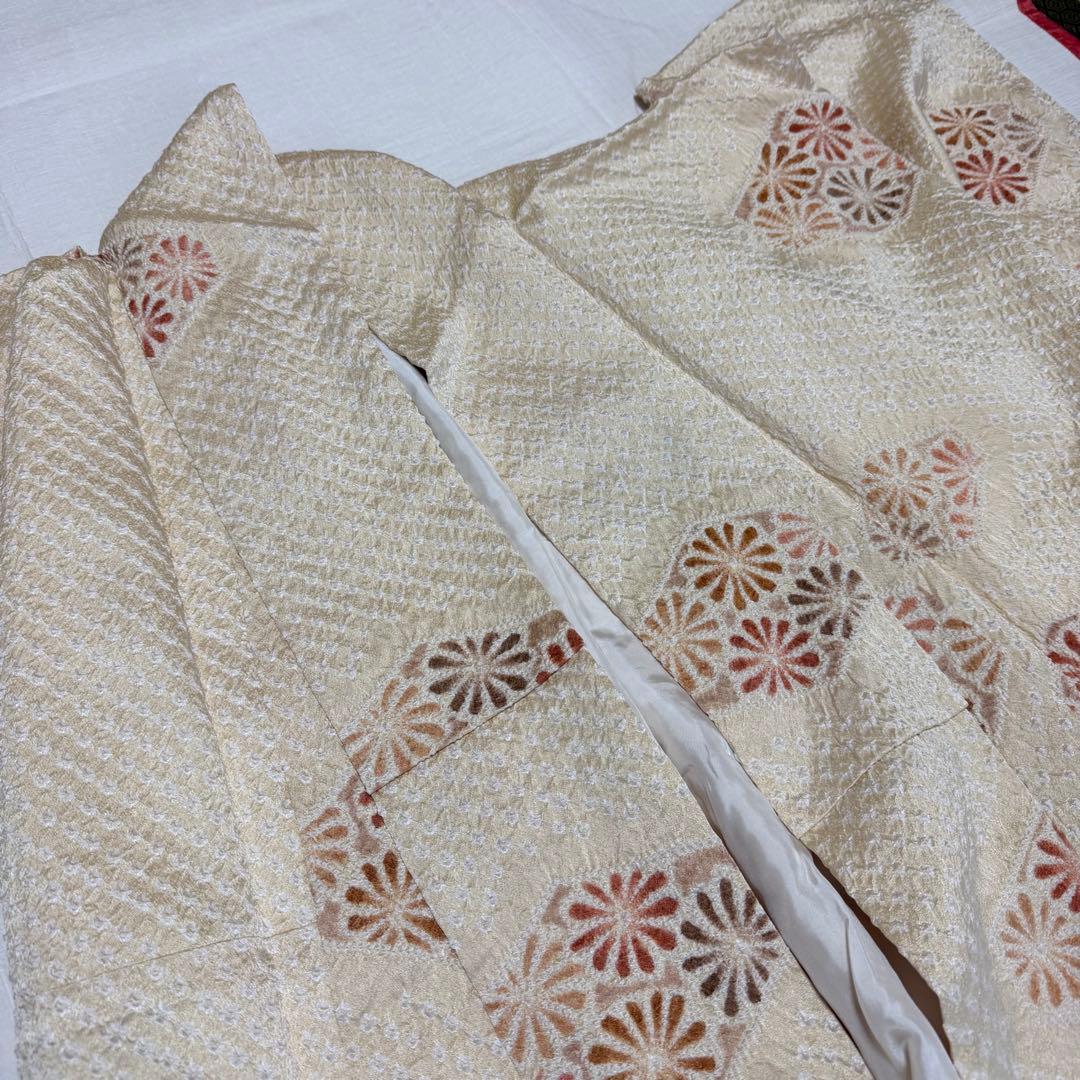 正絹 総絞り 飛び柄小紋 着物