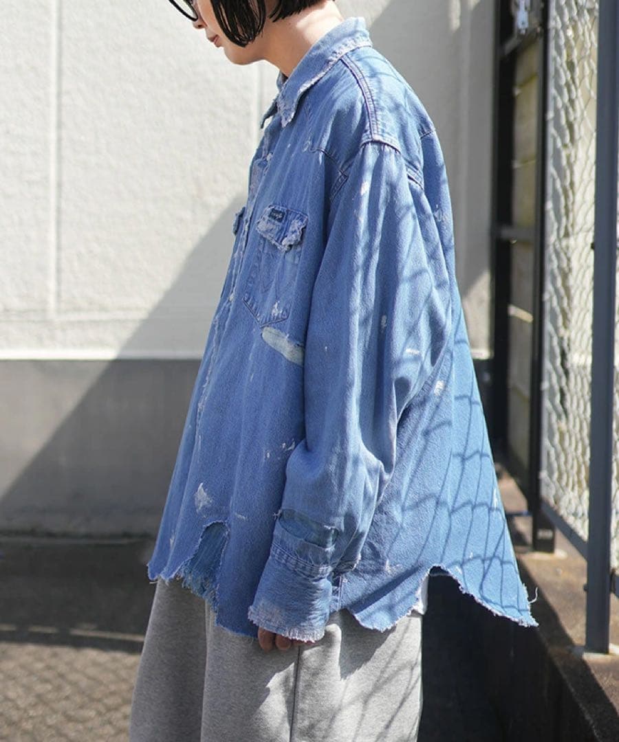 ネコーズ　リメイクウエスタンシャツ