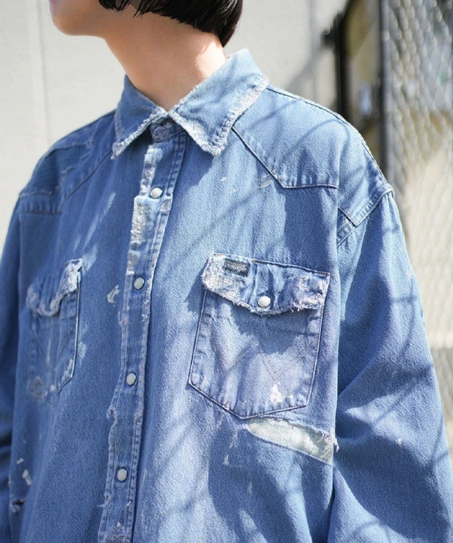 ネコーズ　リメイクウエスタンシャツ