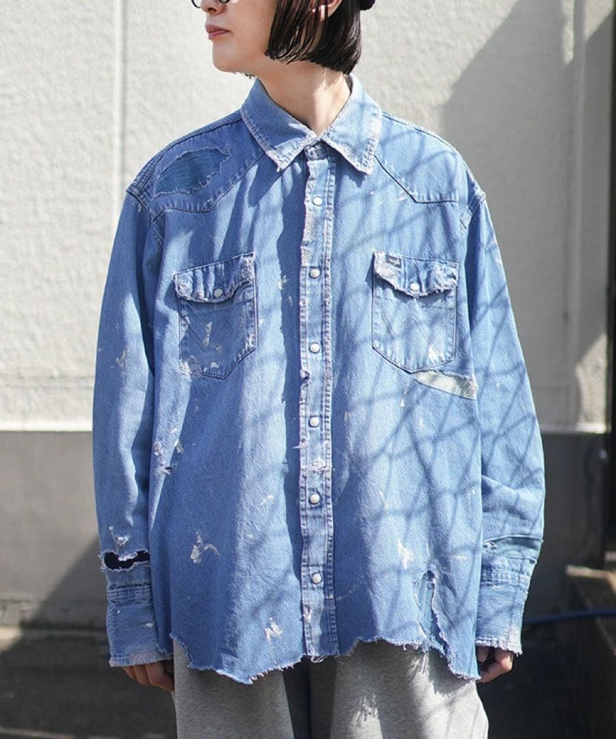 ネコーズ　リメイクウエスタンシャツ