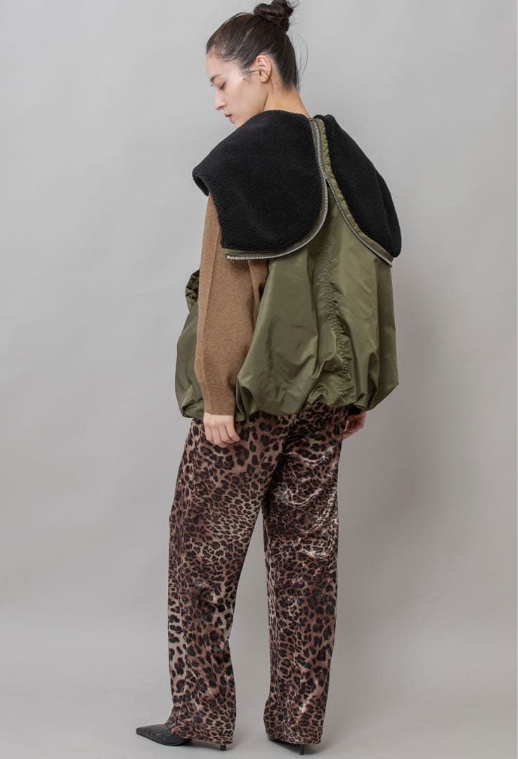 最終値下げ　Munich ナイロンツイル×シープボアバルーンフライトベスト