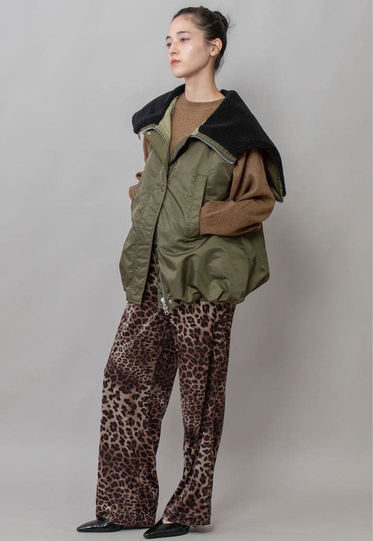 最終値下げ　Munich ナイロンツイル×シープボアバルーンフライトベスト