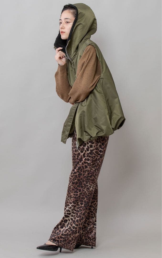 最終値下げ　Munich ナイロンツイル×シープボアバルーンフライトベスト