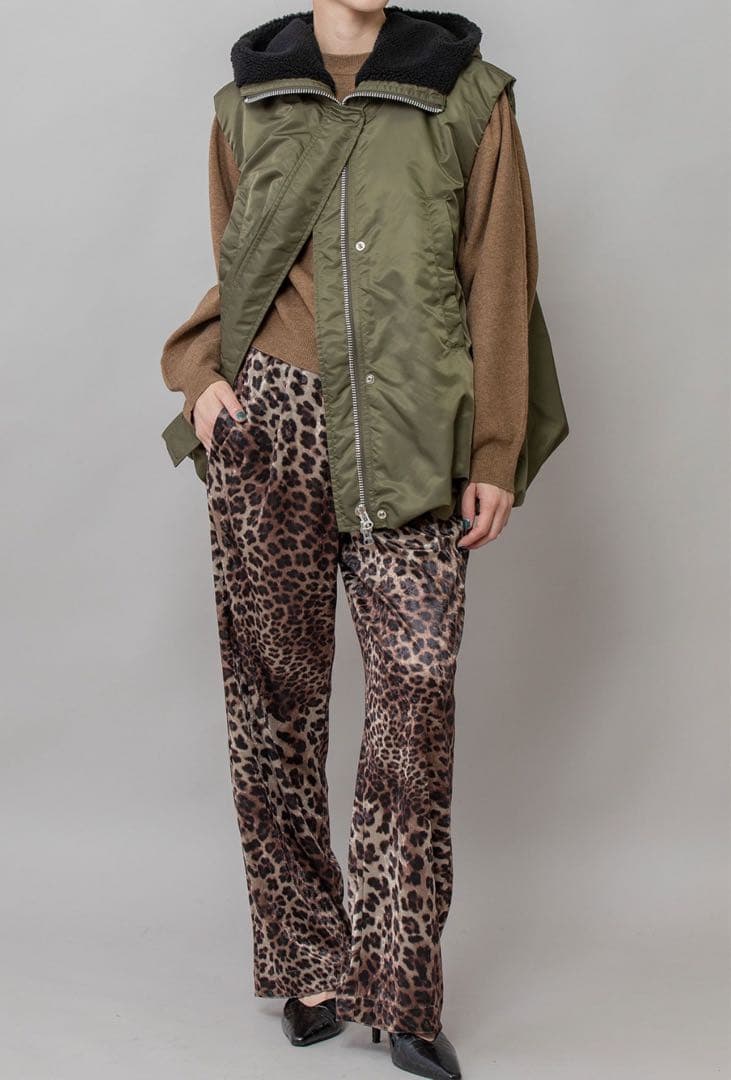 最終値下げ　Munich ナイロンツイル×シープボアバルーンフライトベスト