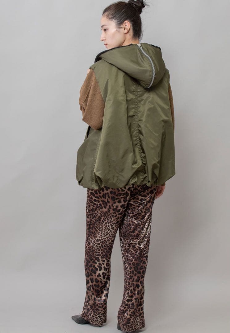 最終値下げ　Munich ナイロンツイル×シープボアバルーンフライトベスト