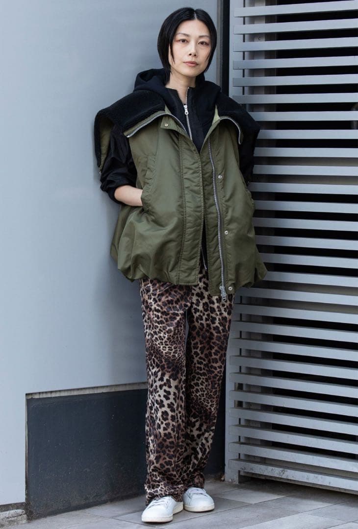 最終値下げ　Munich ナイロンツイル×シープボアバルーンフライトベスト