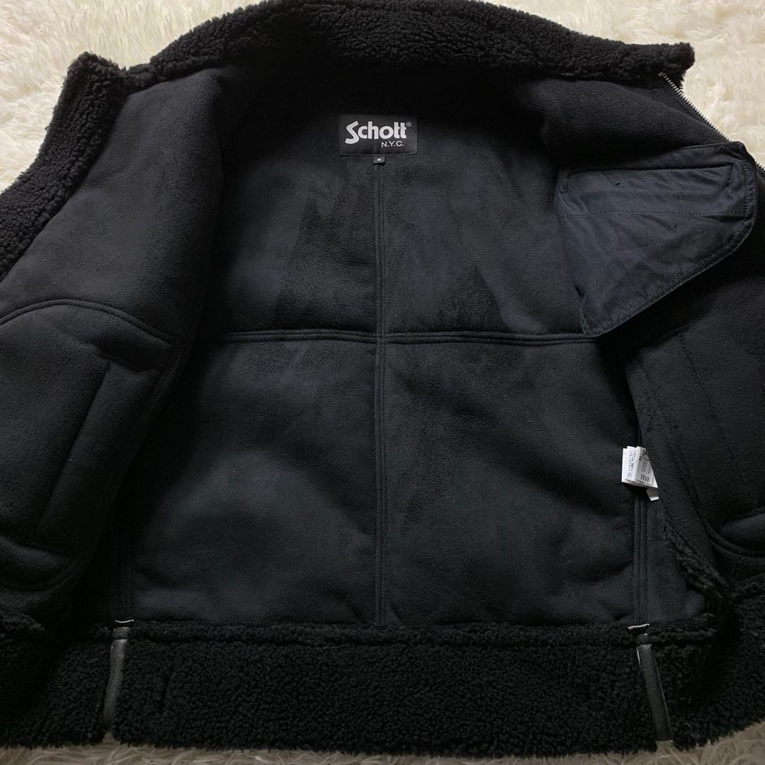 D*☆様 美品■schottフライトジャケット B-3 ボア ブラック M