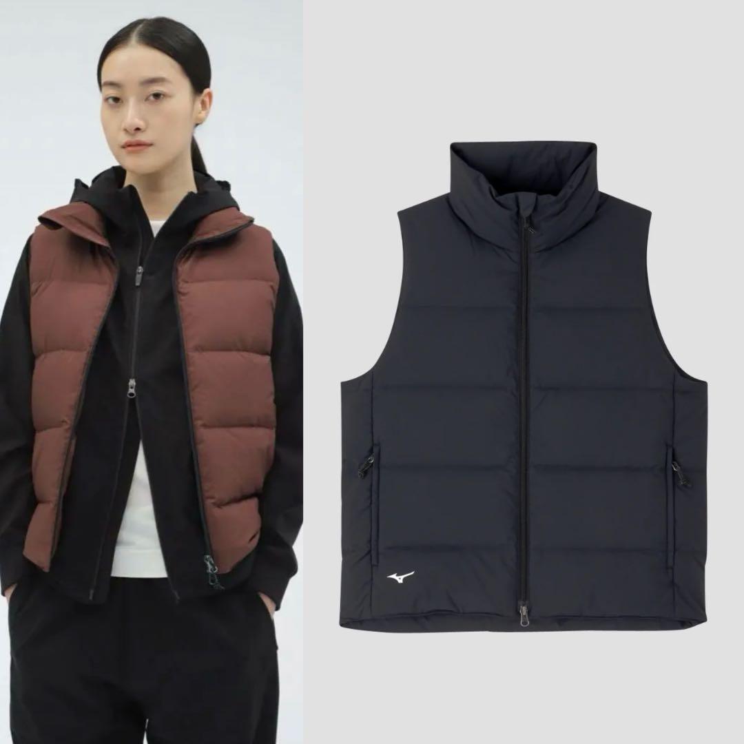2024AWマーガレットハウエル ミズノ ダウンベスト 黒 Ⅱ