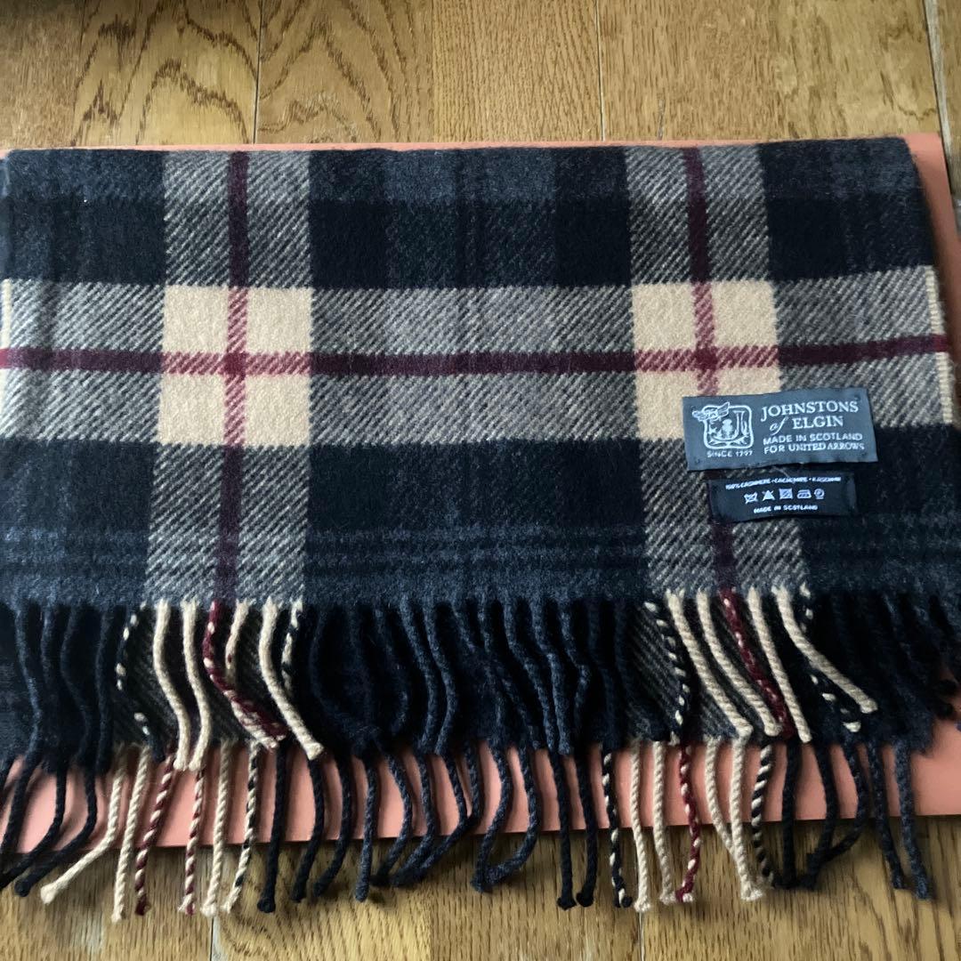 JOHNSTONS OF ELGIN ユナイテッドアローズ別注　カシミヤマフラー