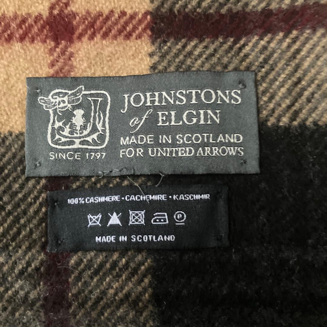 JOHNSTONS OF ELGIN ユナイテッドアローズ別注　カシミヤマフラー