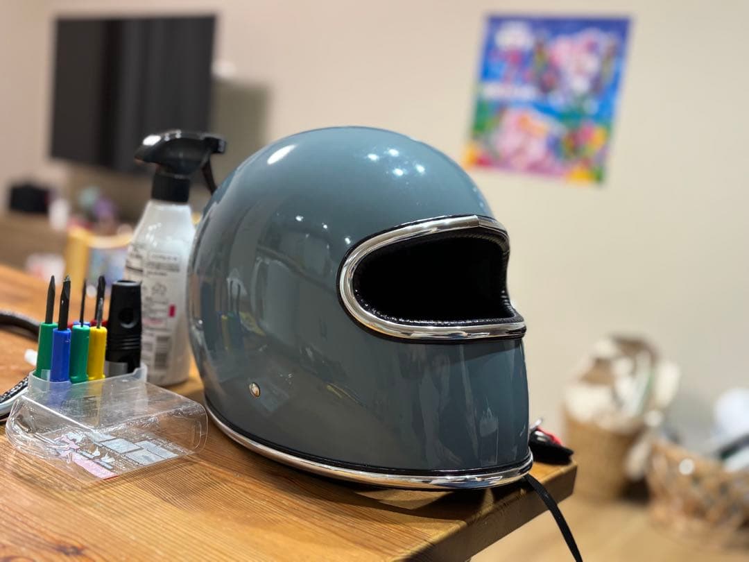 カスタムヘルメット　必ず装飾用、観賞用、公道走行不可でお願いします。