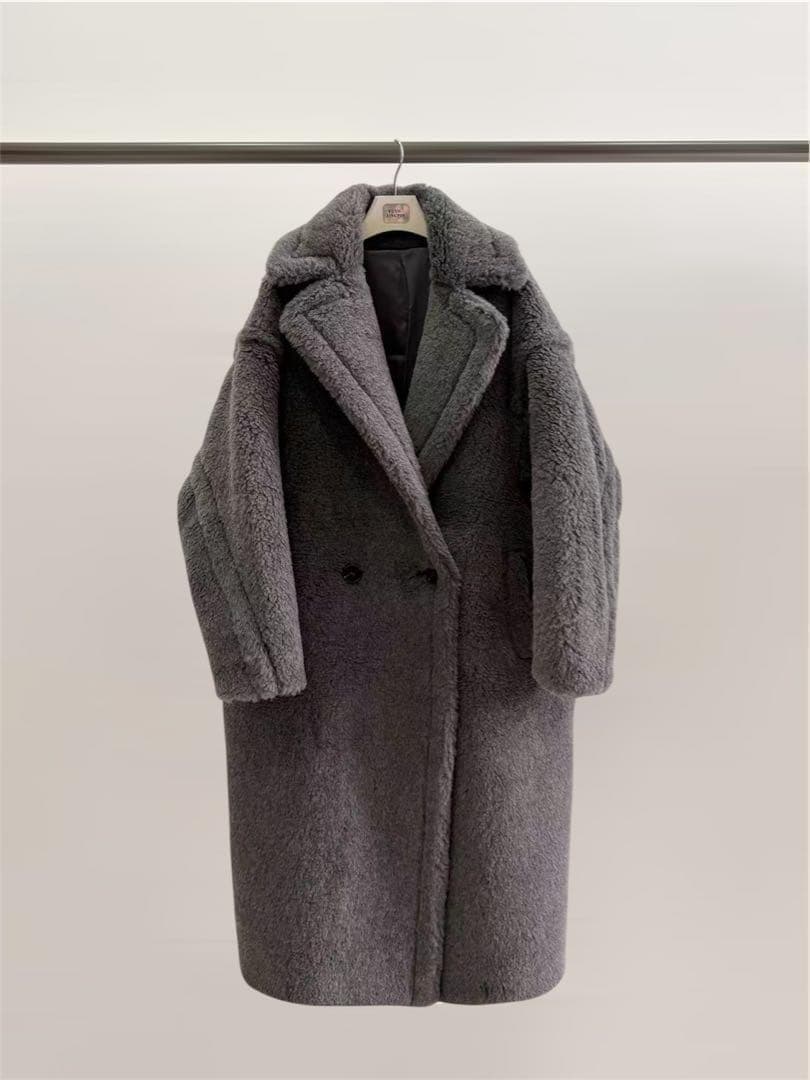 新型最新作❗️ベアロングコート テディコート グレー