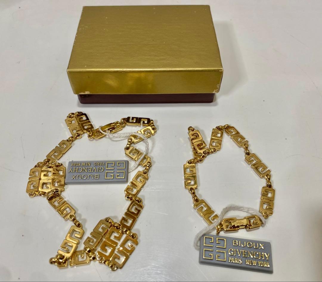 Givenchy ゴールドチェーンネックレス　ブレスレット2点✨未使用✨神価格