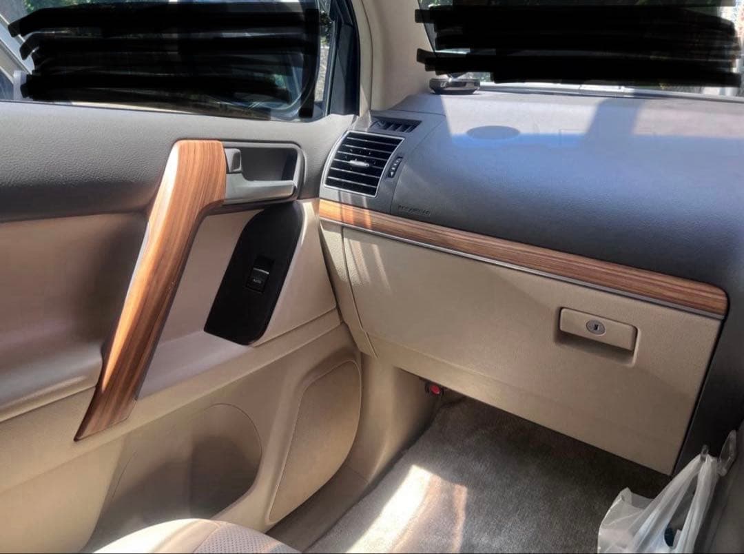 プラド150後期　木目ドアハンドルセット