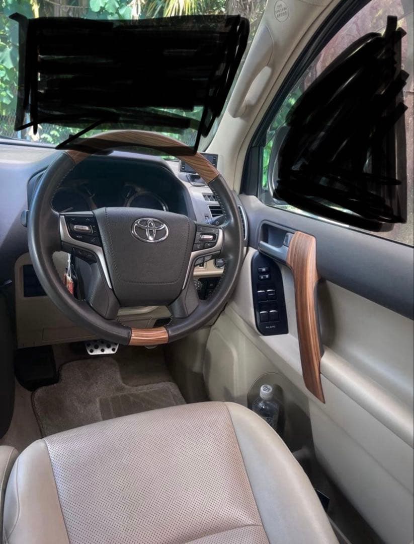 プラド150後期　木目ドアハンドルセット