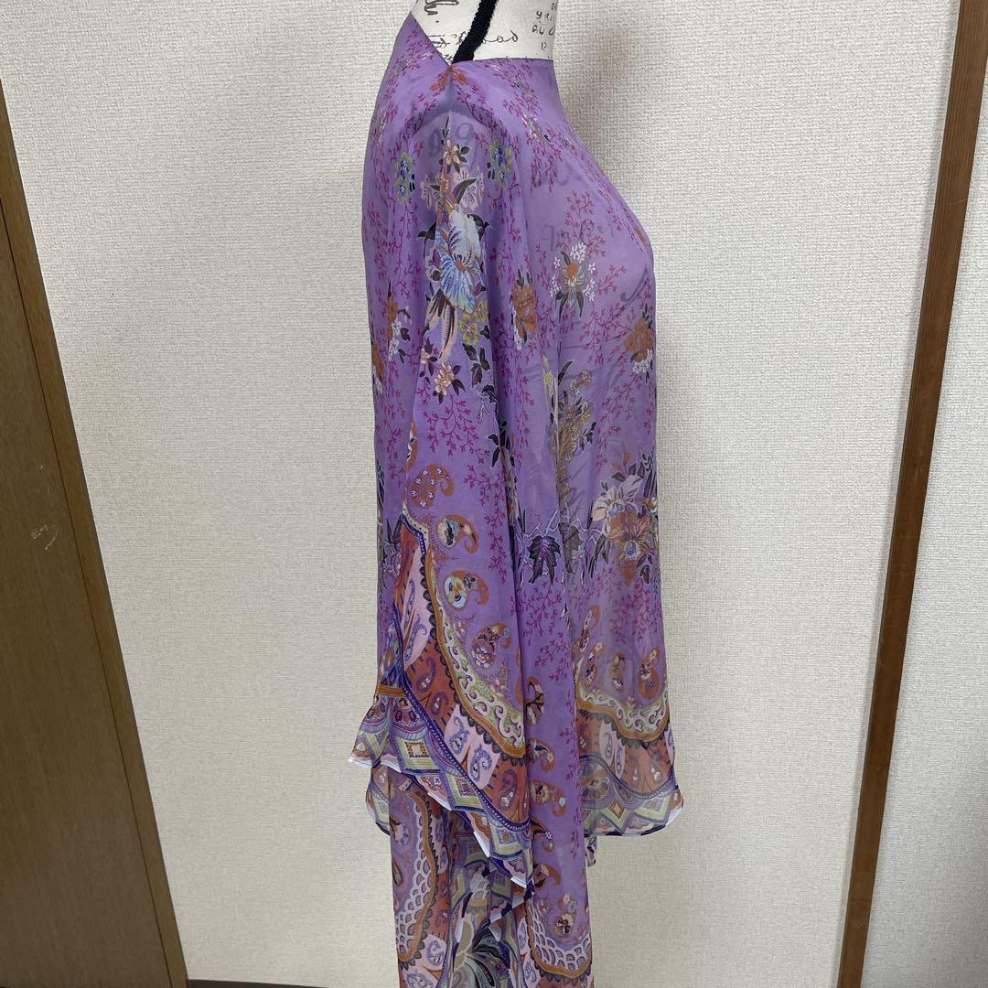 【極美品】ETRO エトロ　 ポンチョ　ケープ　大判ストールショール