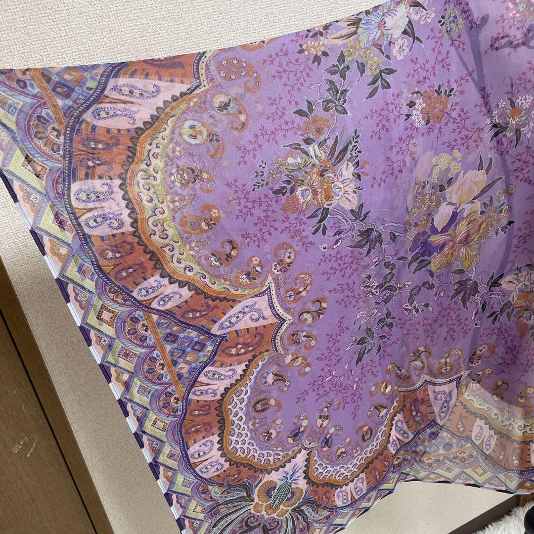 【極美品】ETRO エトロ　 ポンチョ　ケープ　大判ストールショール