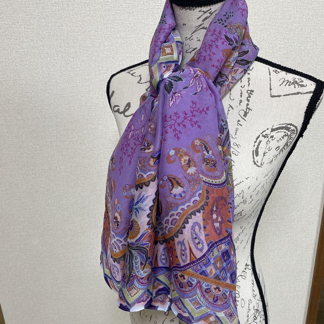 【極美品】ETRO エトロ　 ポンチョ　ケープ　大判ストールショール