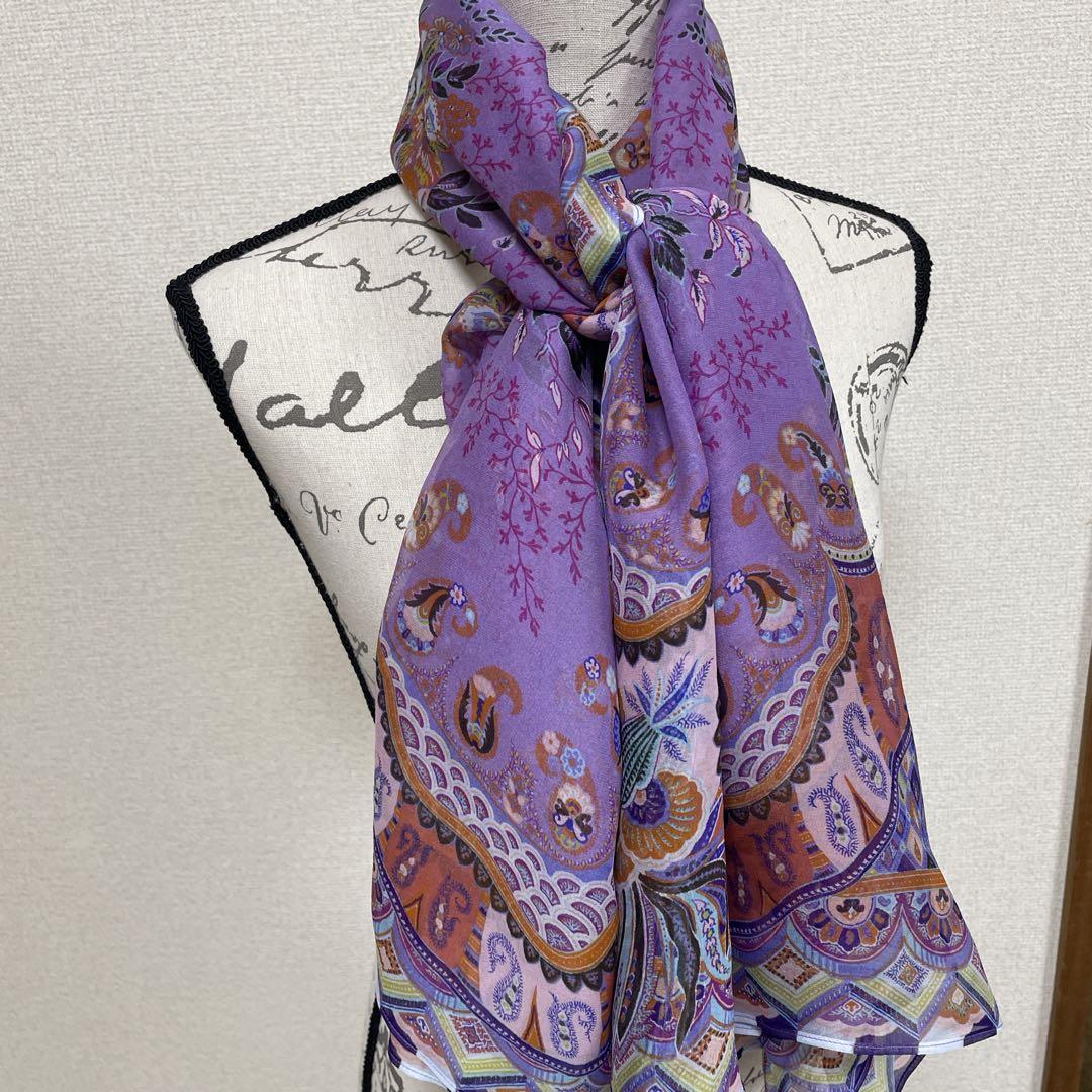 【極美品】ETRO エトロ　 ポンチョ　ケープ　大判ストールショール