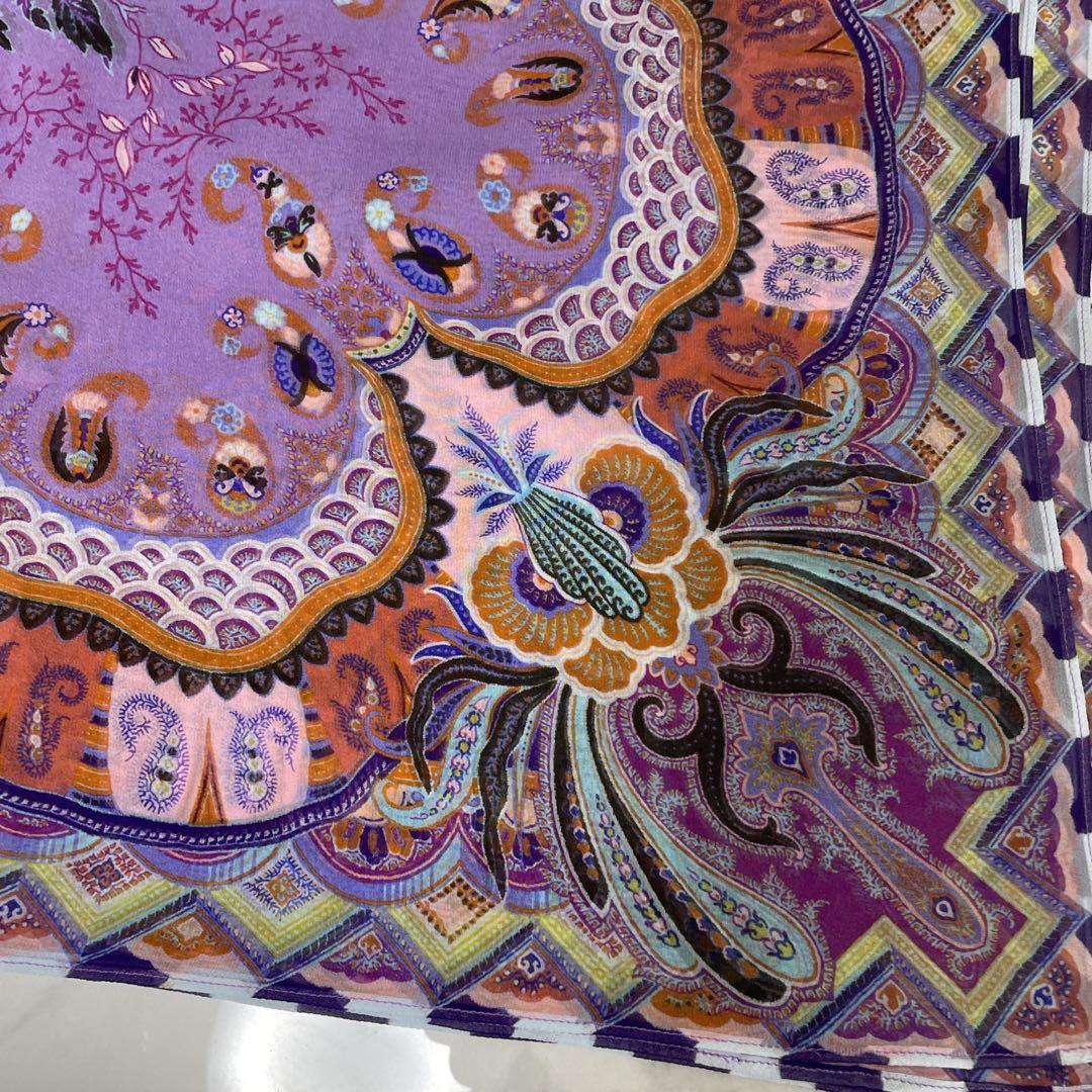 【極美品】ETRO エトロ　 ポンチョ　ケープ　大判ストールショール