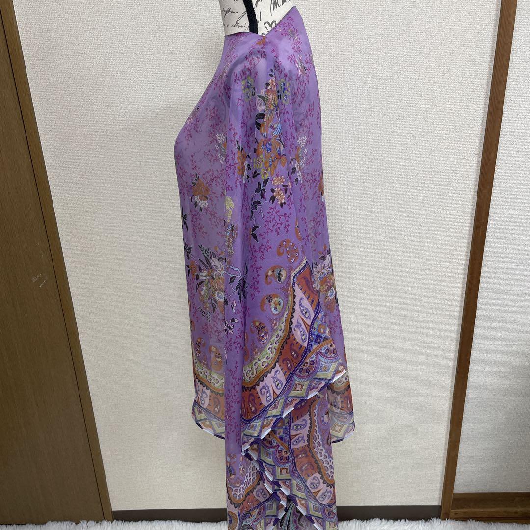 【極美品】ETRO エトロ　 ポンチョ　ケープ　大判ストールショール