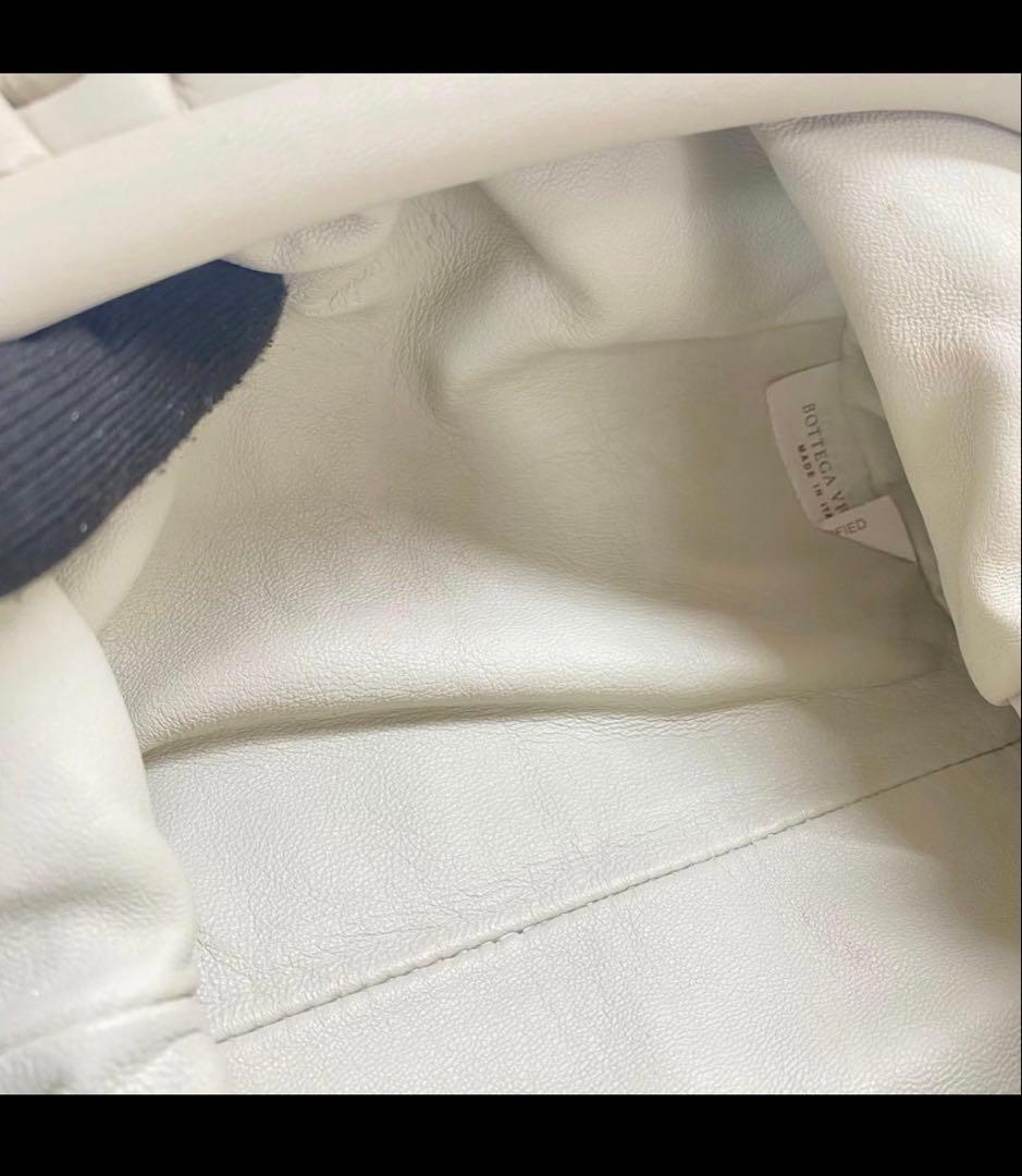 ボッテガヴェネタ ミニザポーチ イントレチャート ホワイト ショルダーバッグ