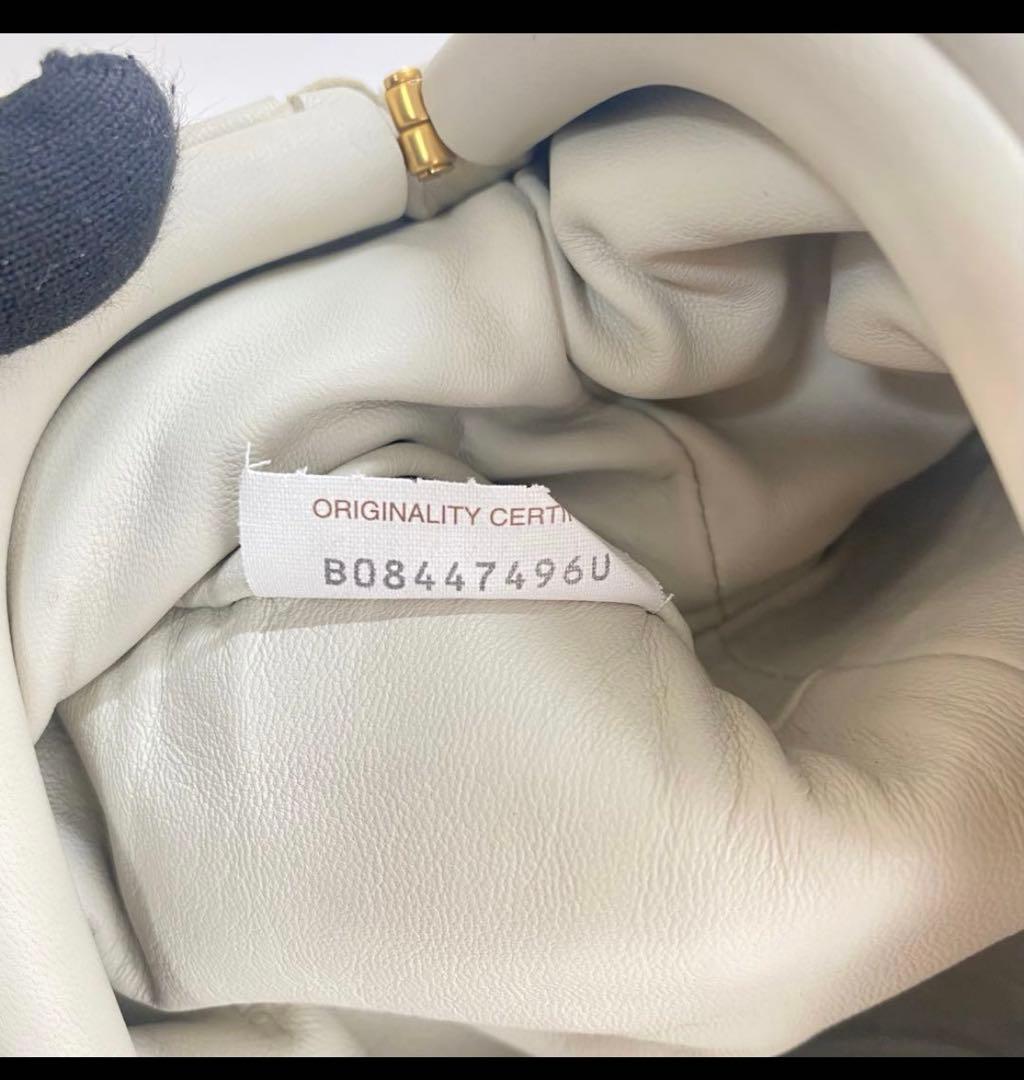 ボッテガヴェネタ ミニザポーチ イントレチャート ホワイト ショルダーバッグ