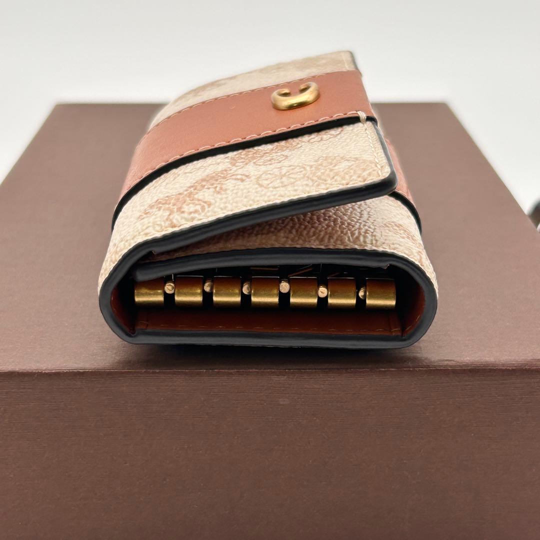 ✨極美品✨ COACH 6連 キーケース 高級レザー リング付き 【未使用級】