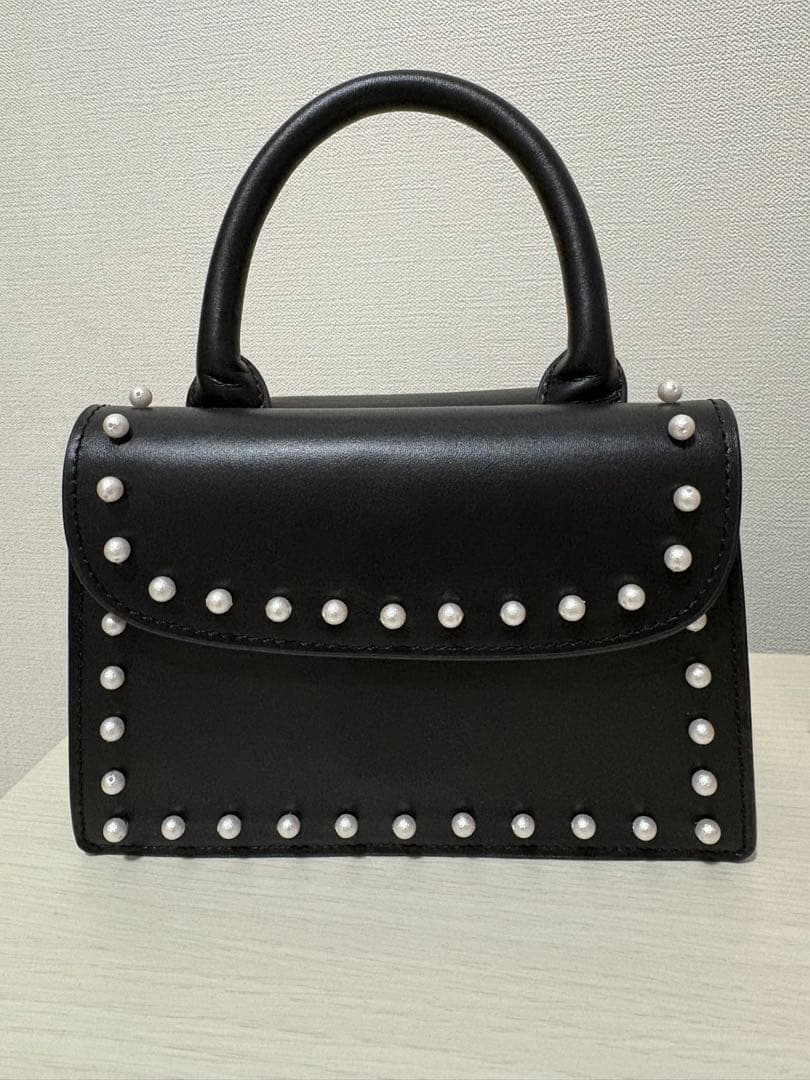 ツルバイマリコオイカワEdie パールショルダーバッグ ハンドバッグ　本革ver