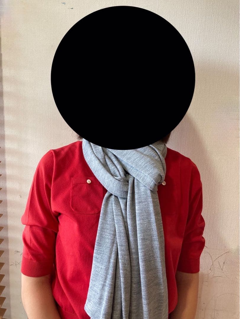 極美！ジョンスメドレーウールニットストール ロングマフラー