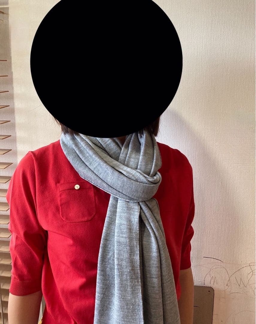 極美！ジョンスメドレーウールニットストール ロングマフラー
