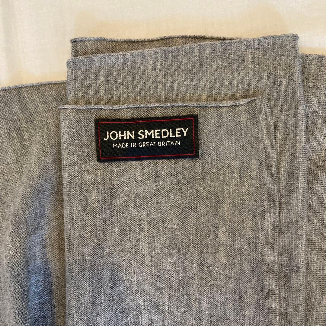 極美！ジョンスメドレーウールニットストール ロングマフラー