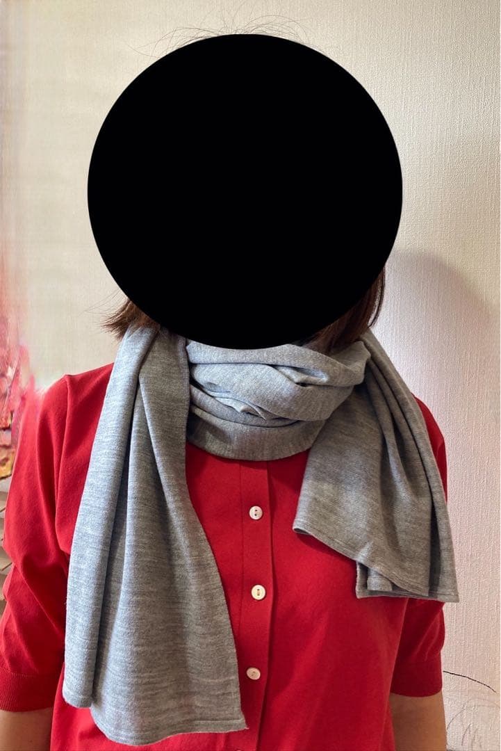 極美！ジョンスメドレーウールニットストール ロングマフラー