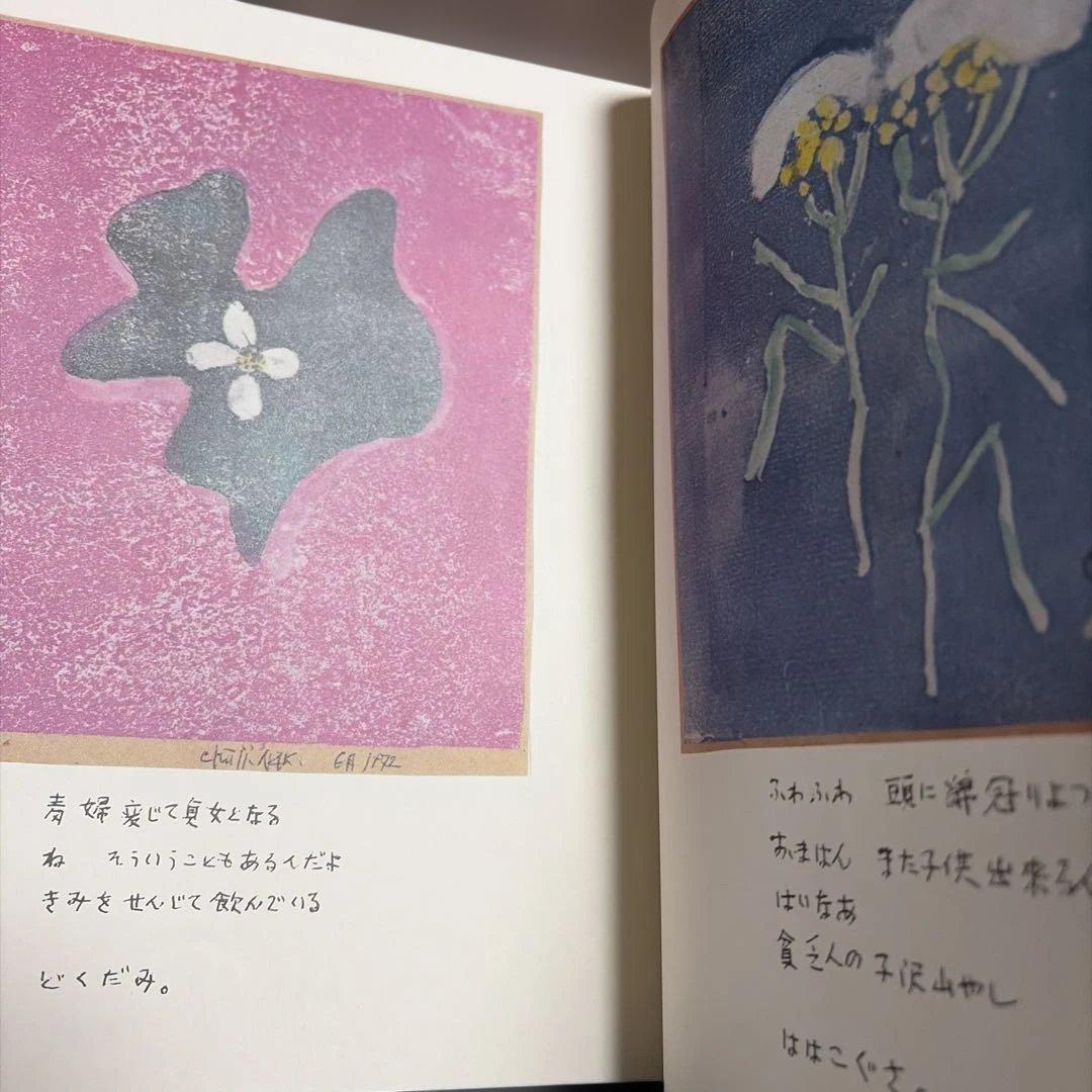 【希少本】 花と虫とピエロと 中村忠二画文集