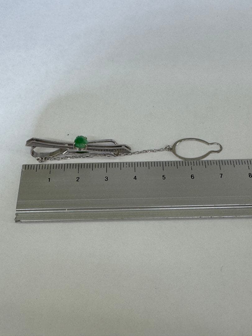 ｋ１４金ホワイトゴールドネクタイピン