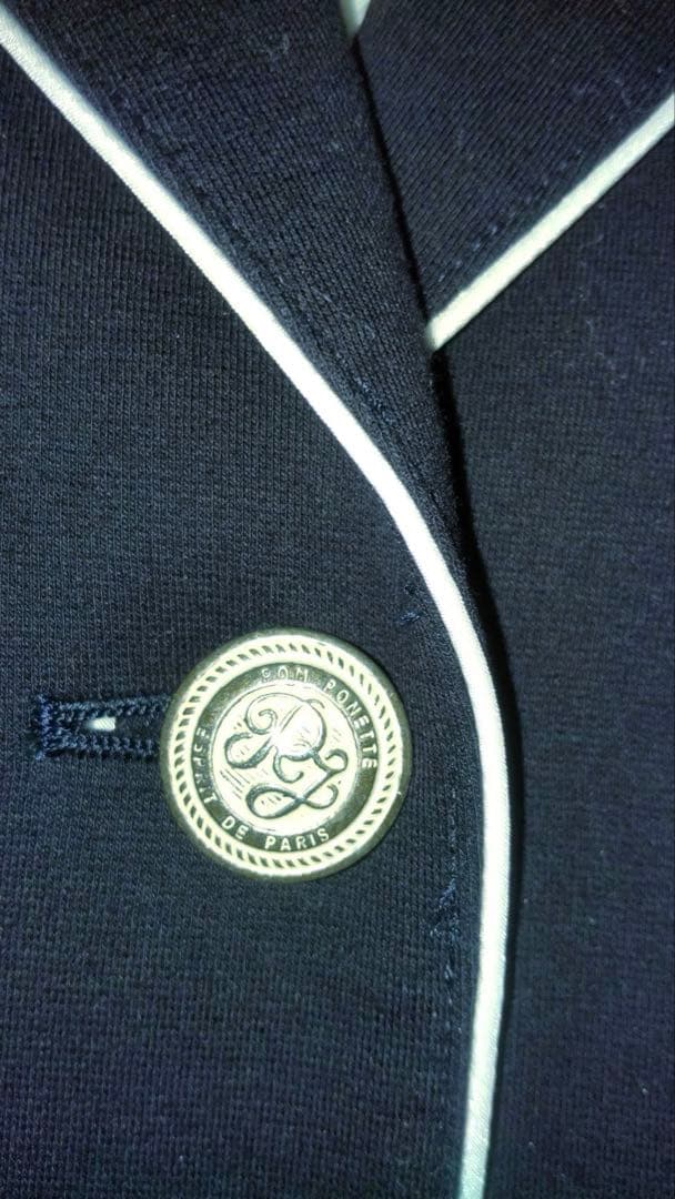 ポンポネット 卒業式スーツ ブレザー・スカート・リボン・エンブレム4点セット