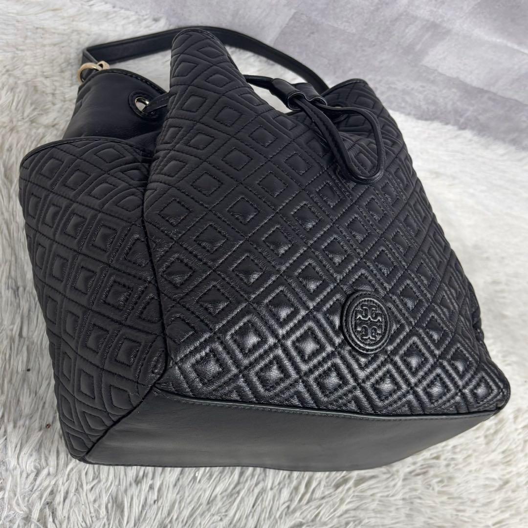 極美品 トリーバーチ レザー 2way 巾着 斜め掛け フレミング 黒 ブラック