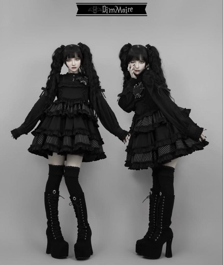 Dim Moire フリルに埋もれてみる悪夢ドレス Mサイズ