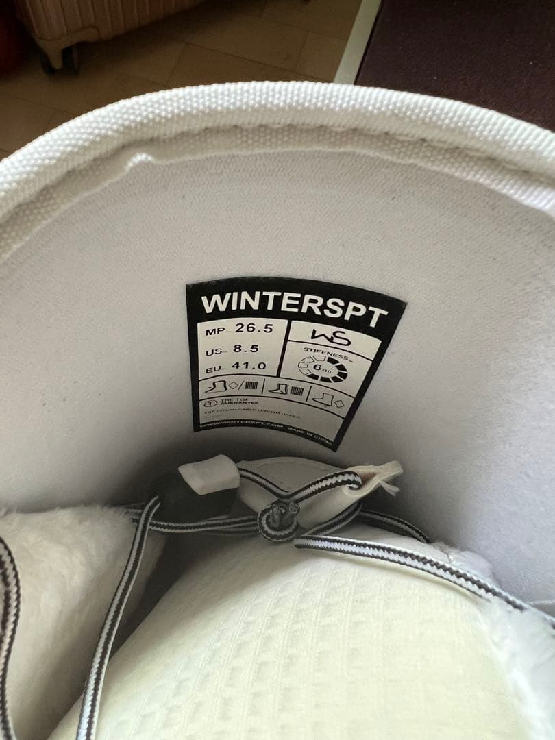 スノーボードブーツ 男女用 ホワイト26.5cm